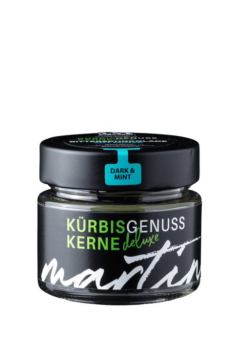 Kürbis-Genusskerne - Bitterschokolade mit Minze, 90g